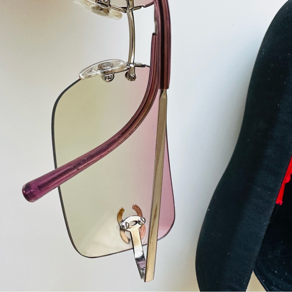 Like New💕CHANEL PERFECT CONDITION SWAROVSKI CRYSTAL VINTAGE SUNGLASSES - Picture 10 of 15